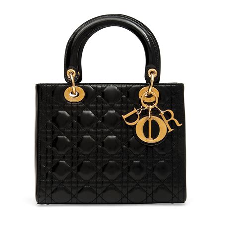 lady dior bag all black